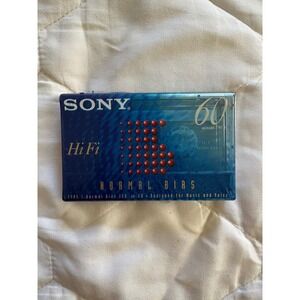 Sony HiFi 60 Minute Normal Bias Audio Cassette‎ Tape Sealed New